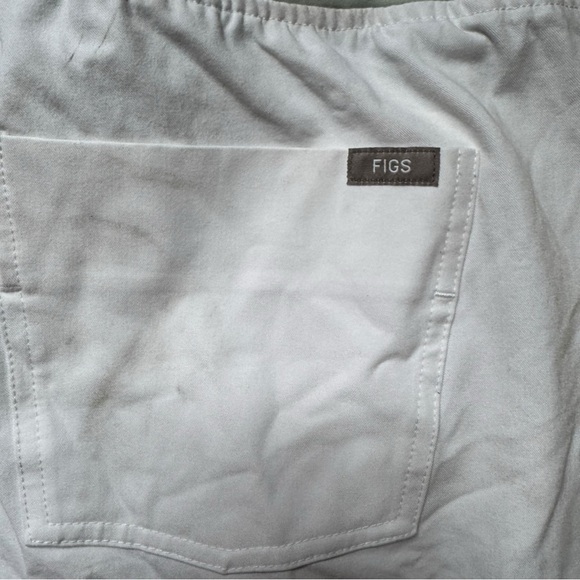Figs Zamora Jogger White Scrub Pants Size Extra Large - Picture 6 of 11